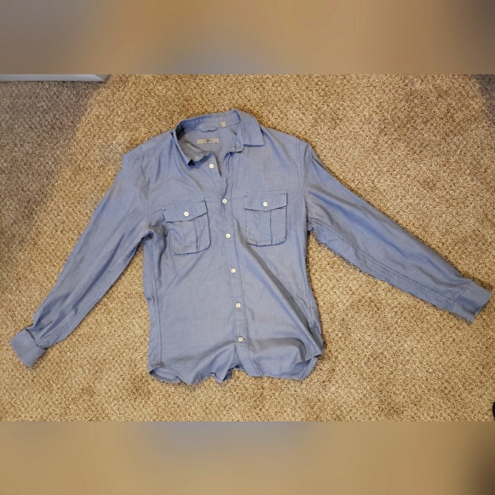 7 for all mankind long sleeve shirt